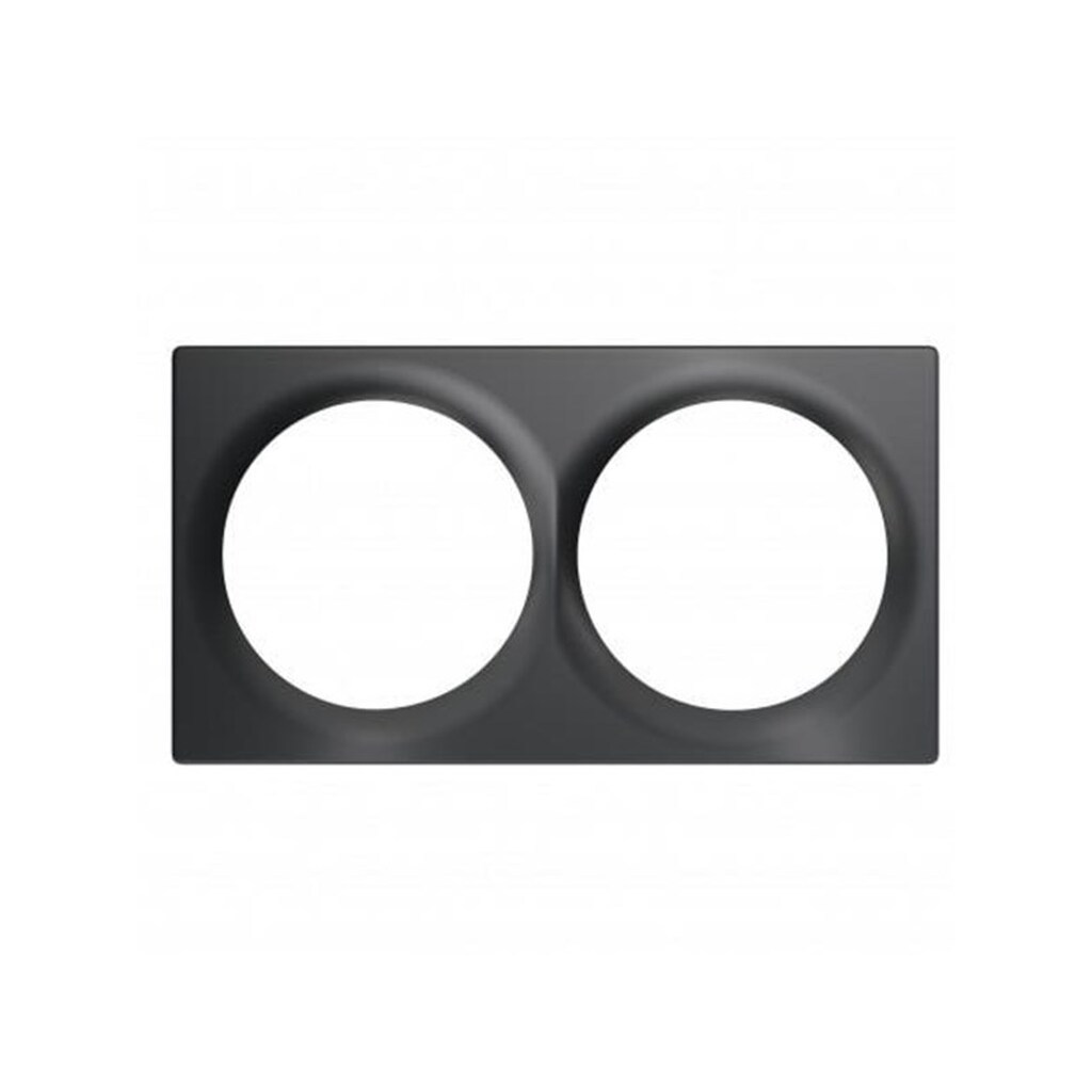 Fibaro Walli Line Double Cover Plate Anthracite