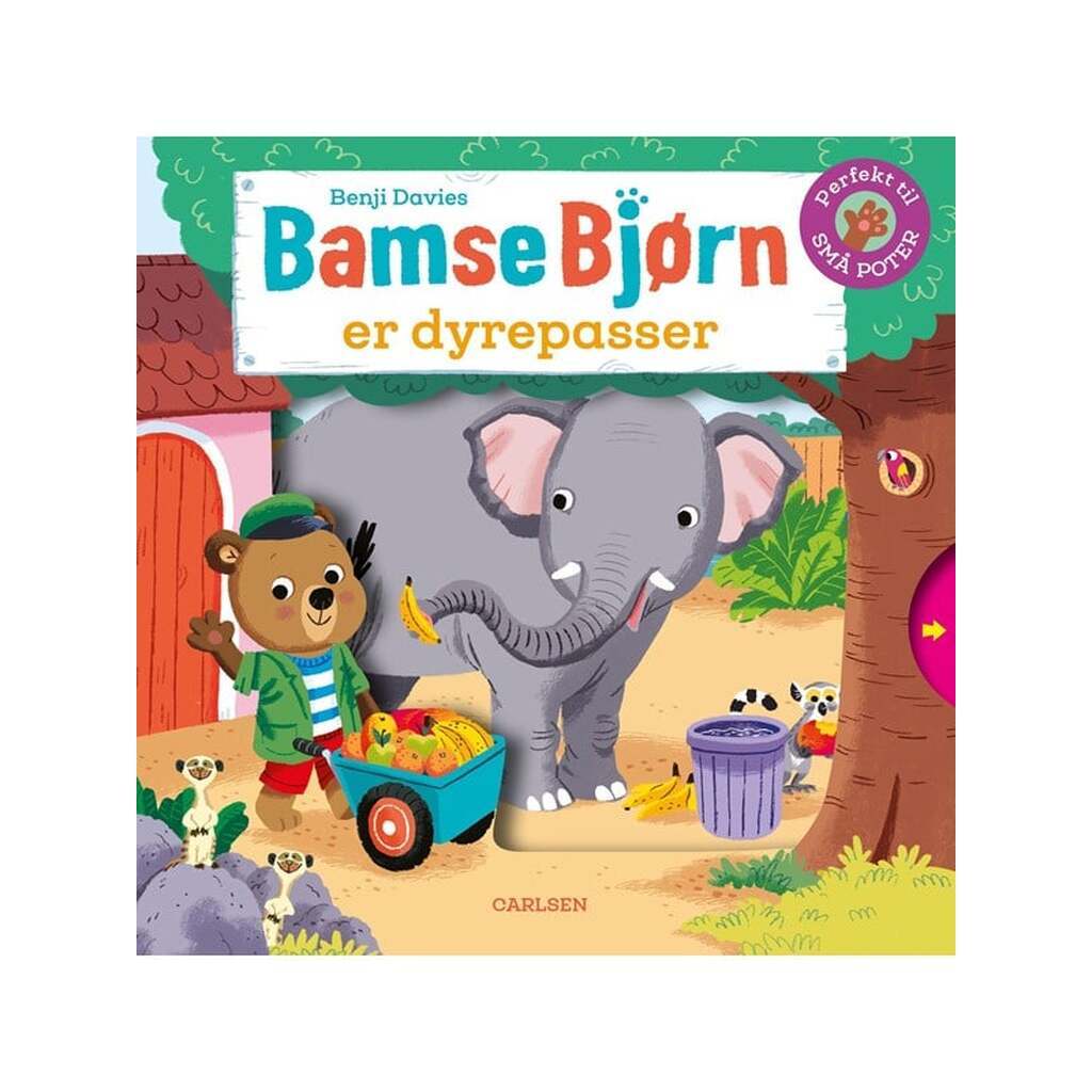 Bamse Bjørn er dyrepasser - Børnebog - Papbog