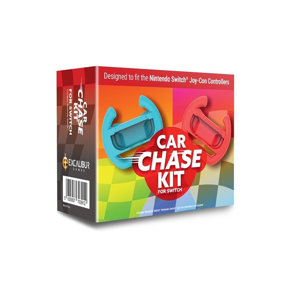 Excalibur Games Car Chase Kit - Miscellaneous Wheel - Nintendo Switch