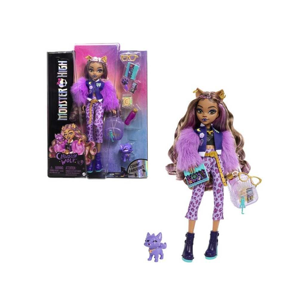 Monster High Dukke Clawdeen Wolf