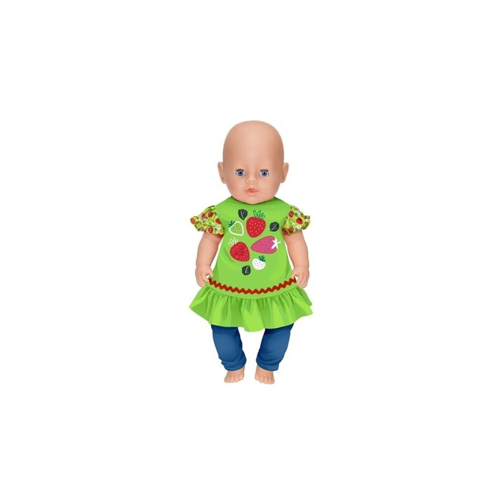 Dolly Moda Dress+Leggings Strawberry 43cm