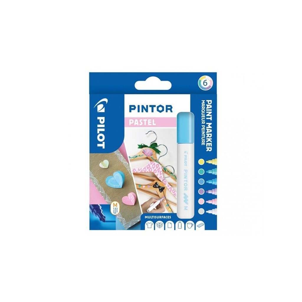 Pilot Pen Pintor Pastel Paint Marker 6 pcs