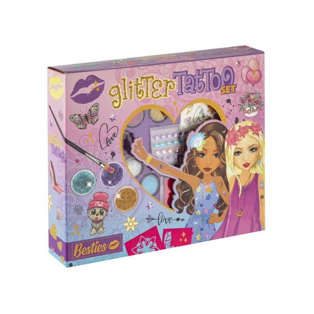 Creative Craft Group BESTIES Glitter Tatto Set (30x25cm)