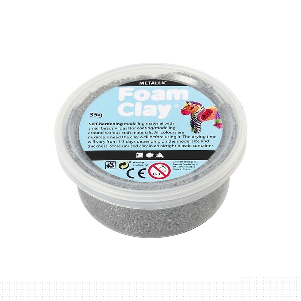 Foam Clay - Metallic Silver 35gr.