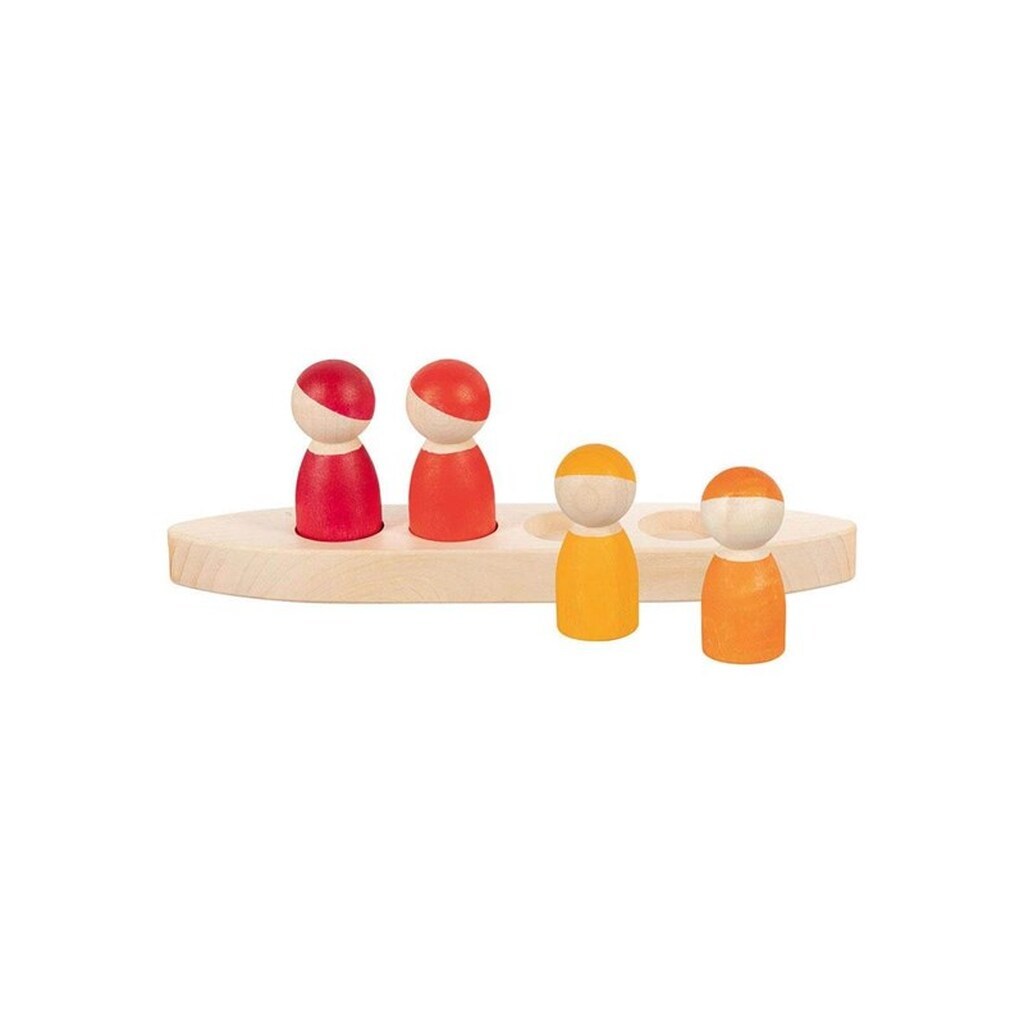 Goki Wooden Toy Figures in a Boat 5 pcs.