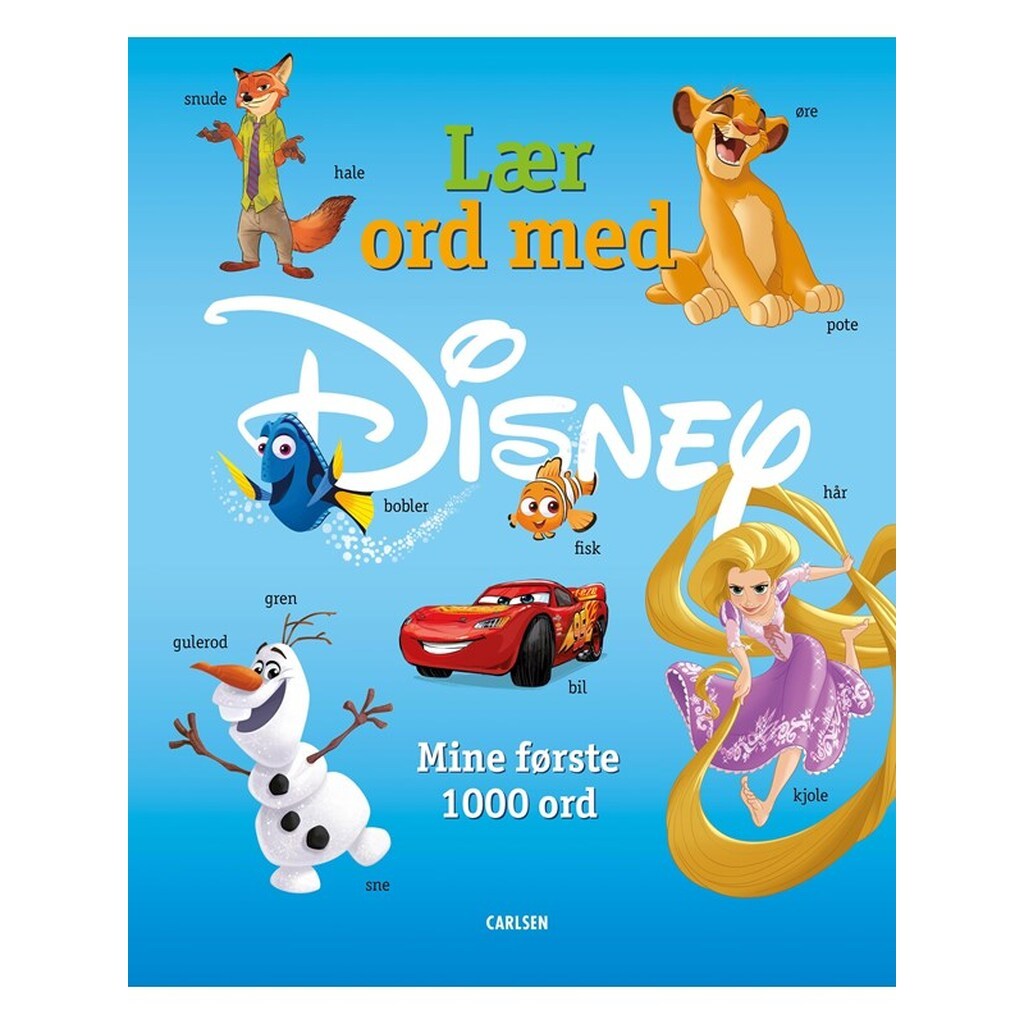 Lær ord med Disney - Børnebog - Hardcover