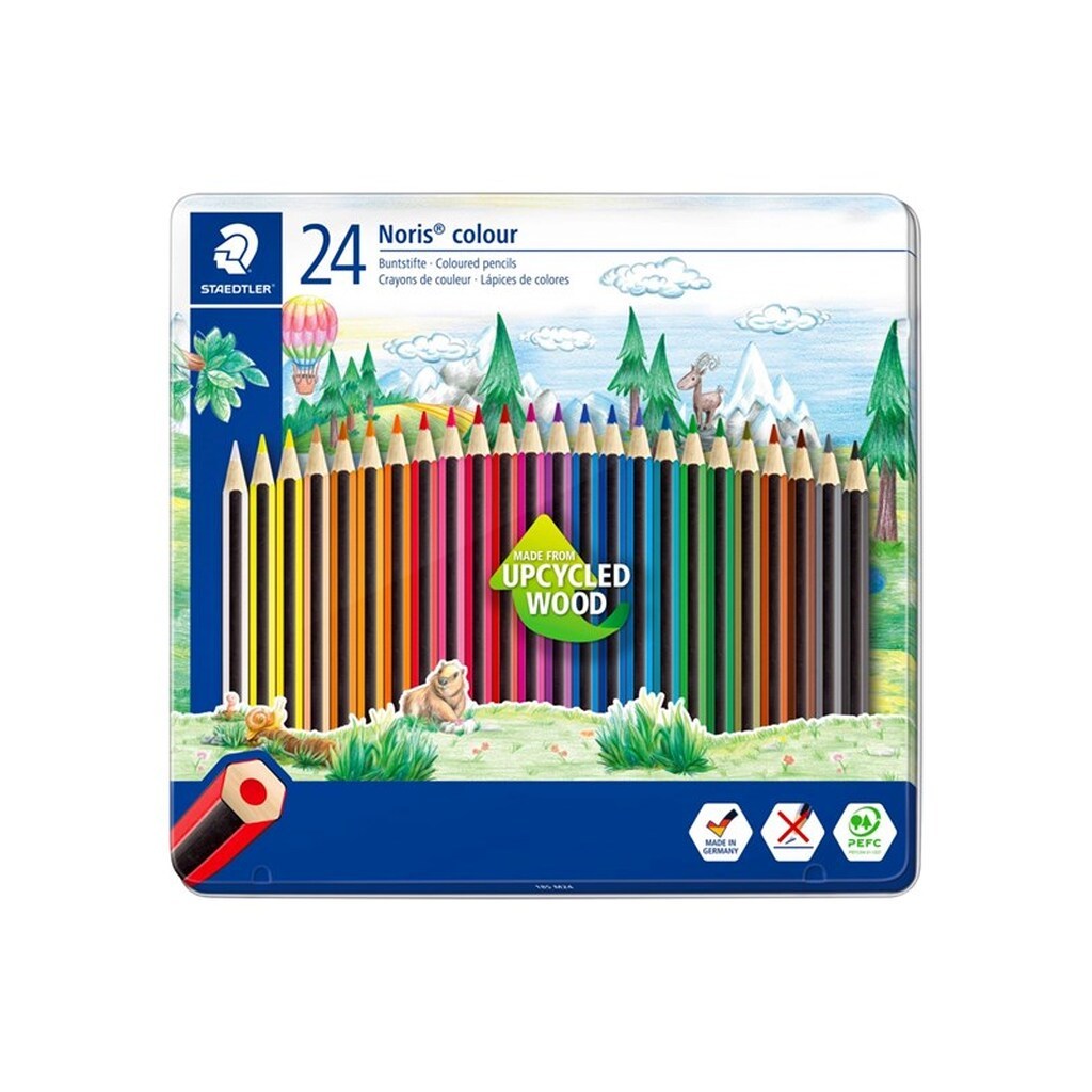 Staedtler Noris Color, 24 stk. ass. 100% PEFC