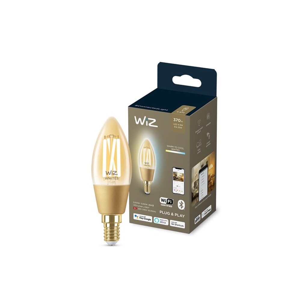 WiZ Filament kerte E14, ravfarvet