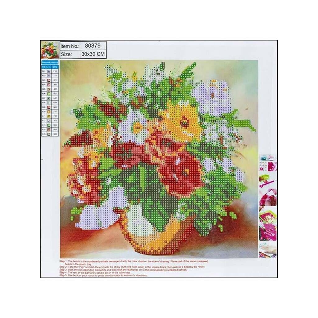 CENTRUM Diamond Painting 30*30cm. BLOMSTER