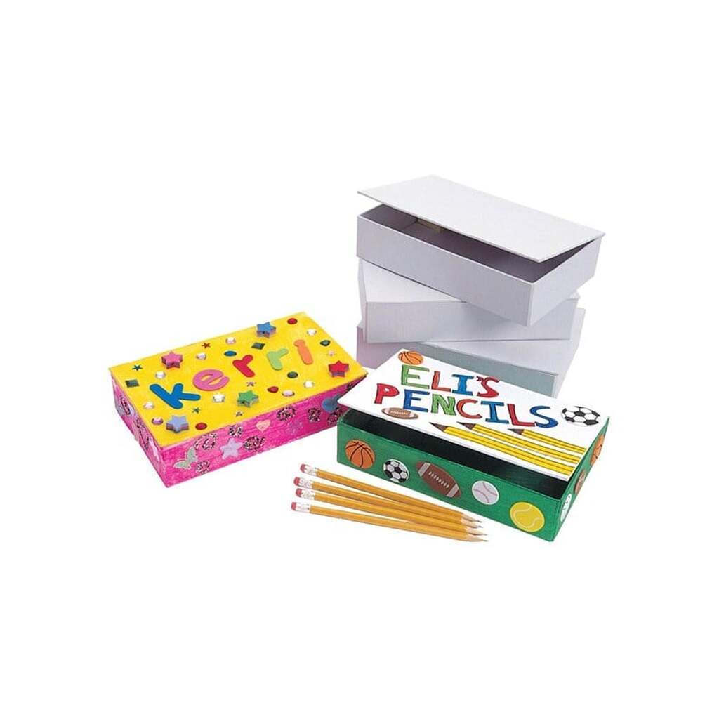 Colorations - Decorate your own Pencil Box Set of 12