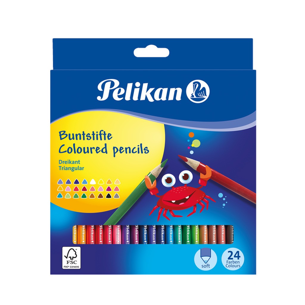 Pelikan Farveblyanter, 24 stk.
