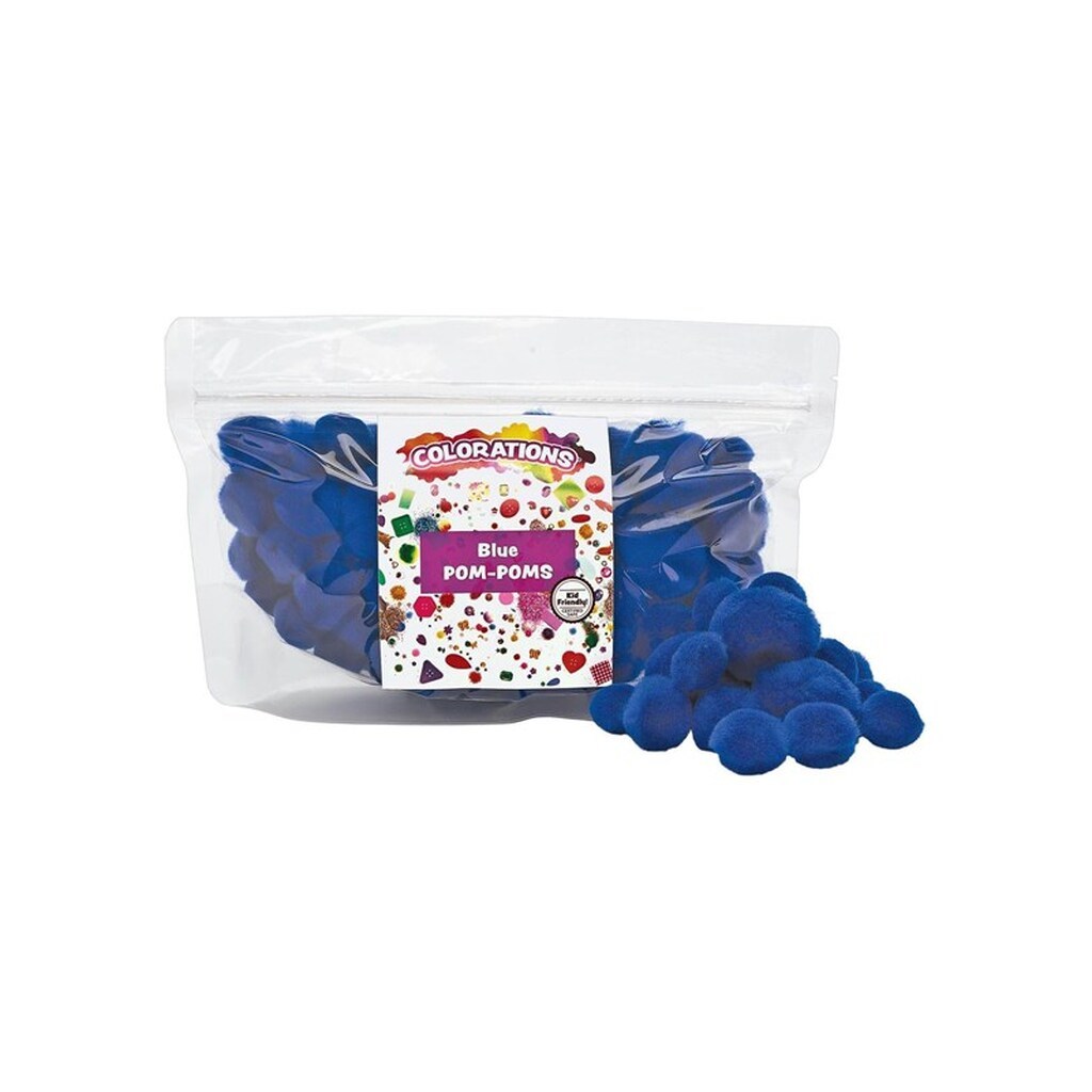 Colorations - Pom Pomps Blue 100pcs.