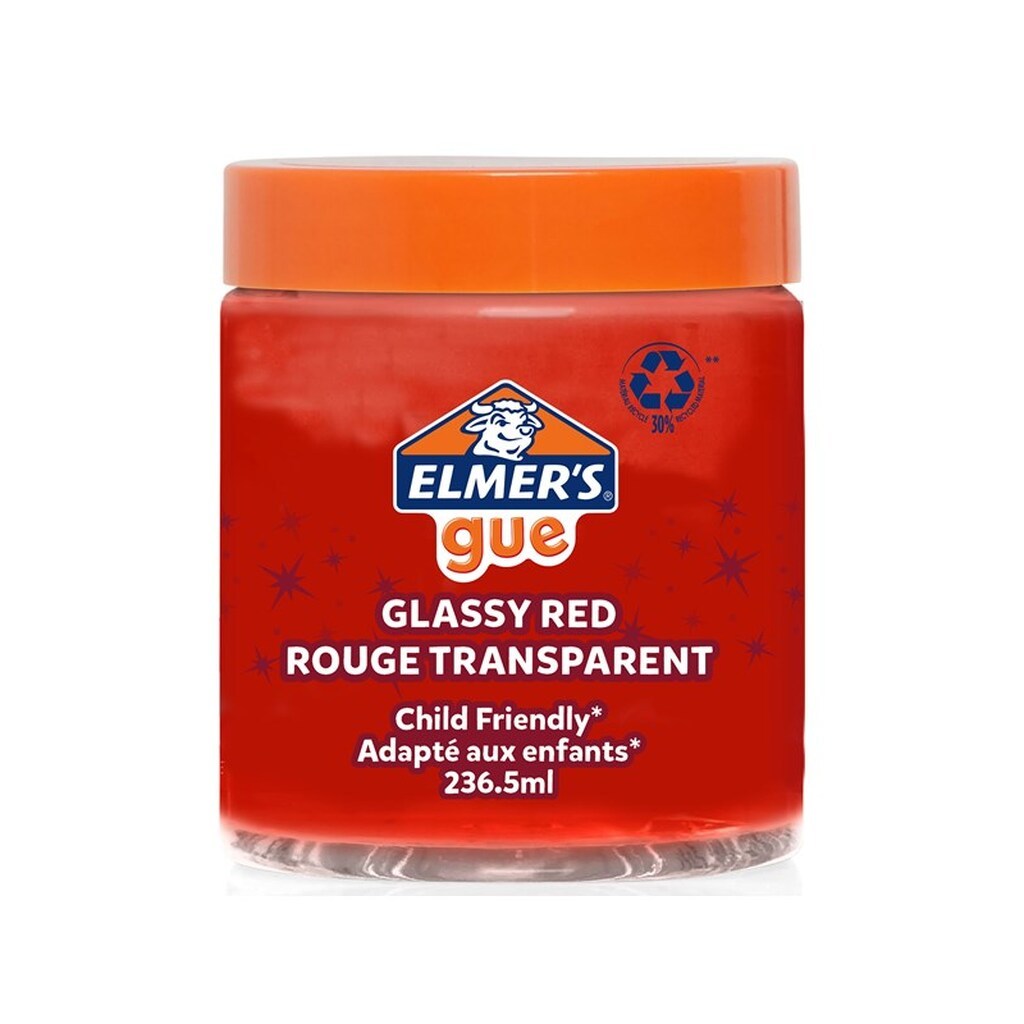 Elmer&apos;s Gue færdiglavet slim | Glasagtig rød slim | 236,5 ml | 1 stk