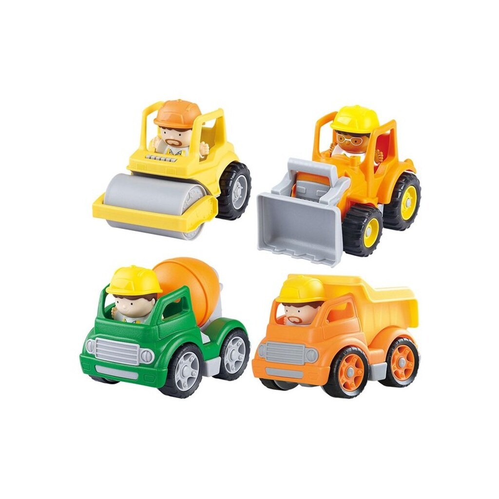 PLAY - Mini Construction Vehicles with Figures Playset 8pcs.
