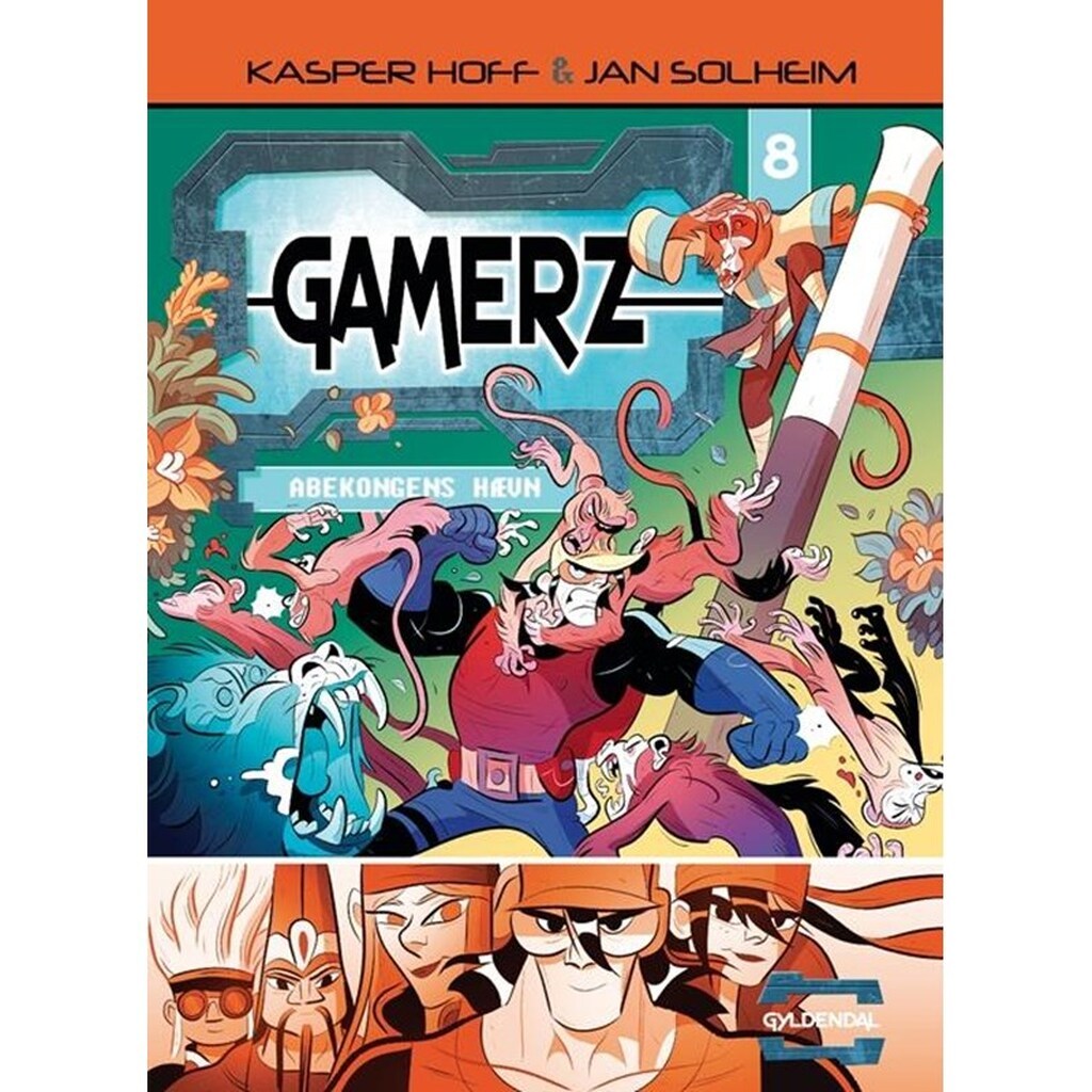 Gamerz 8 - Abekongens hævn - Børnebog - Hardcover