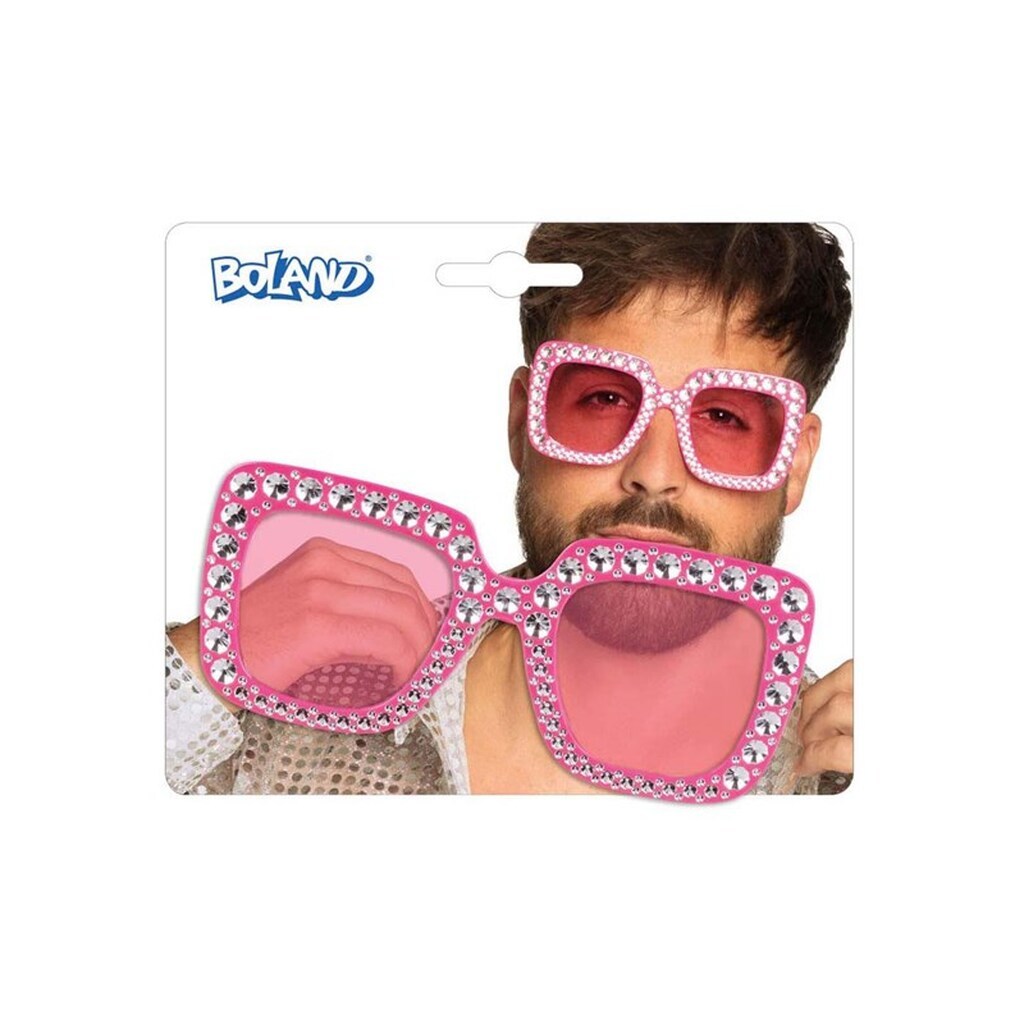 Boland - Party Glasses Bling Bling Hot Pink