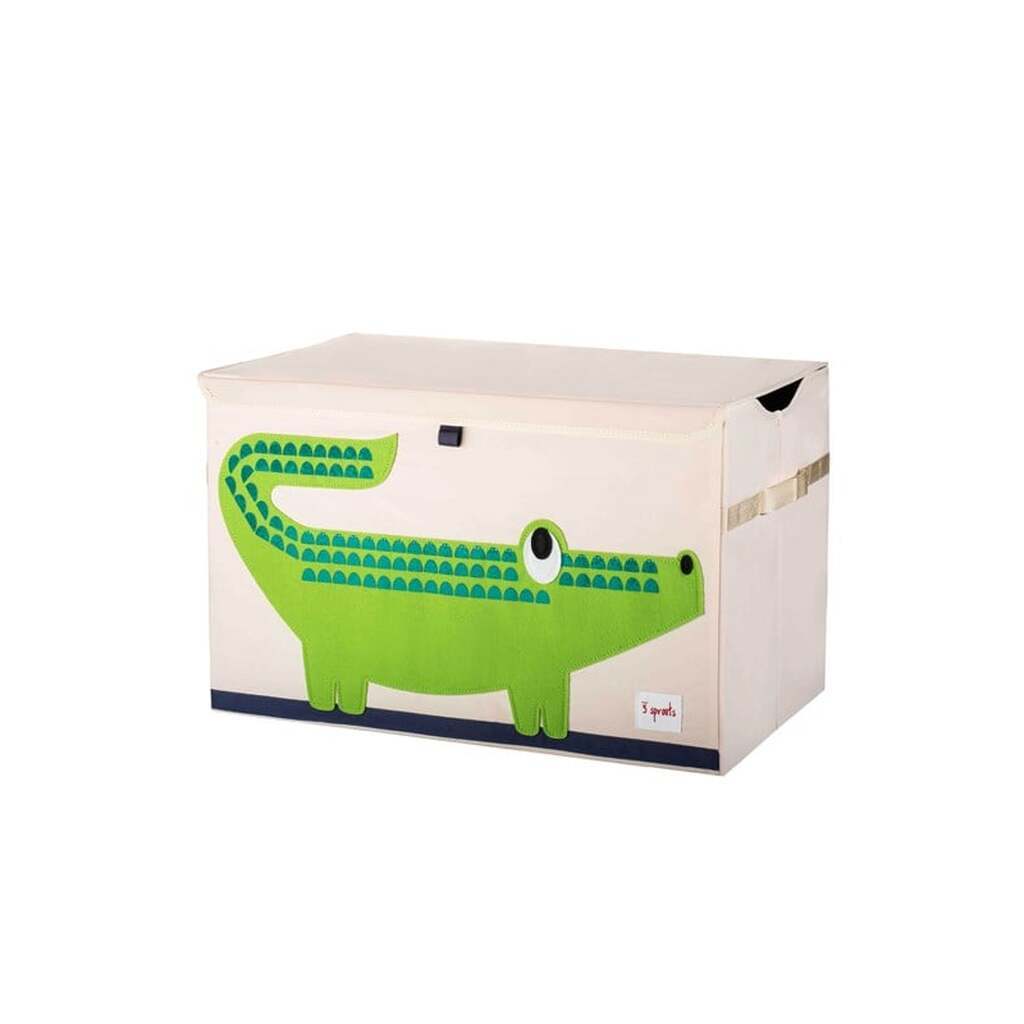 3 Sprouts Opbevaringskasse med låg, Crocodile