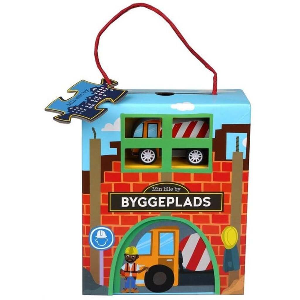 Min lille by Junior - Byggeplads - Børnebog - Papbog