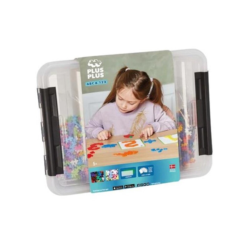 Plus-Plus - ABC &amp; 123 Storage Box / 2000 pcs