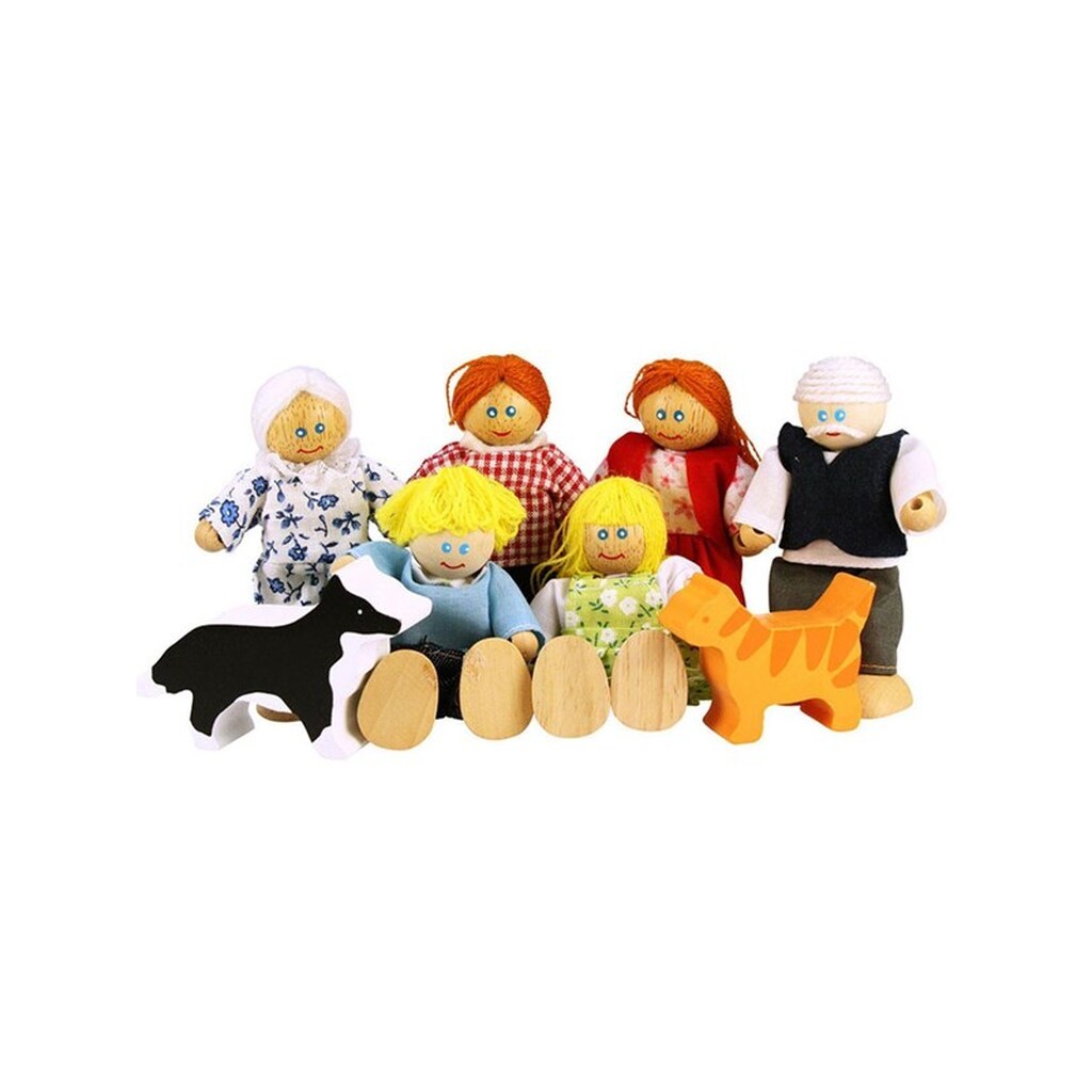 Bigjigs Wooden Dollhouse Family