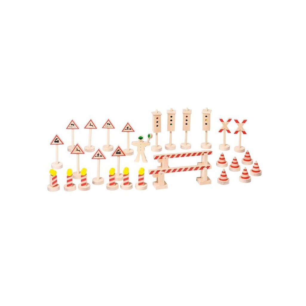 Goki Wooden Traffic Sign Set 29 pcs.