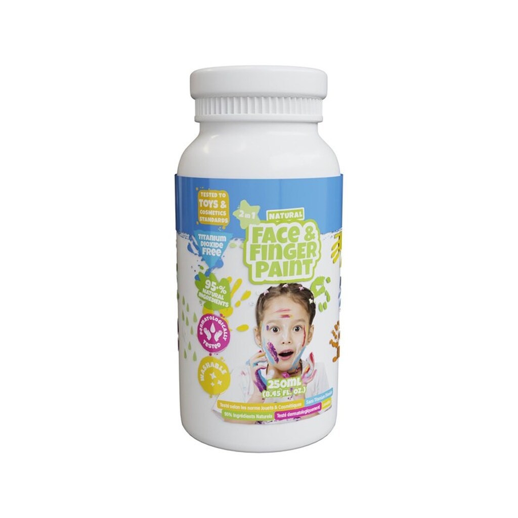 Boti Natural Face &amp; Fingerpaint Bottle - White 250ml
