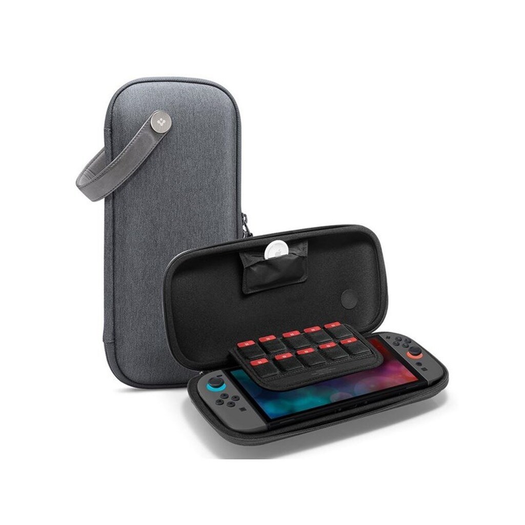 Spigen Klasden Pouch charcoal gray - Nintendo Switch 2 - Miscellaneous Tilbehør til spillekonsol - Nintendo Switch 2