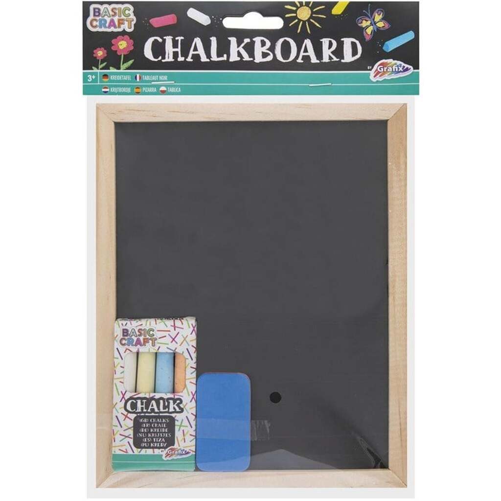 Creative Craft Group Kridttavle 20*16cm. m. 4 stk. kridt