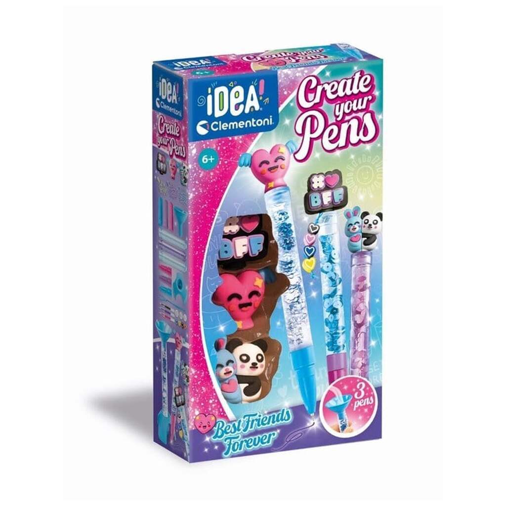 Clementoni - Idea Make your own Pens - Best Friends Forever