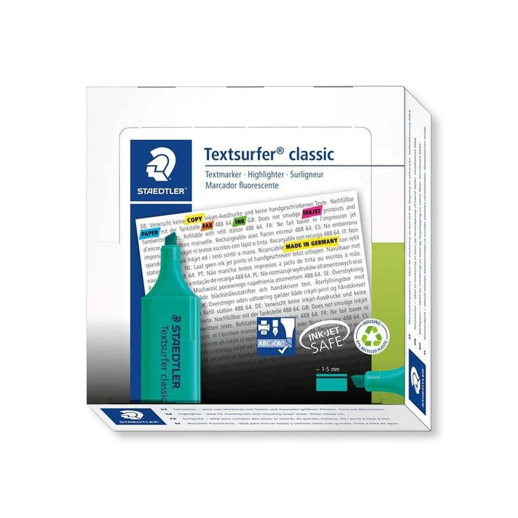 Staedtler TEXTSURFER CLASSIC, 10 STK,   TURKIS