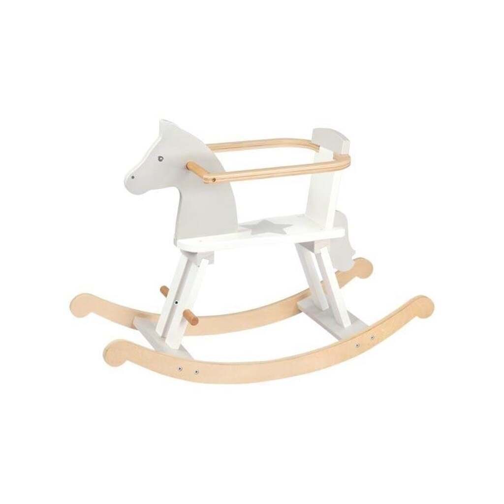 Goki Wooden Rocking Horse White