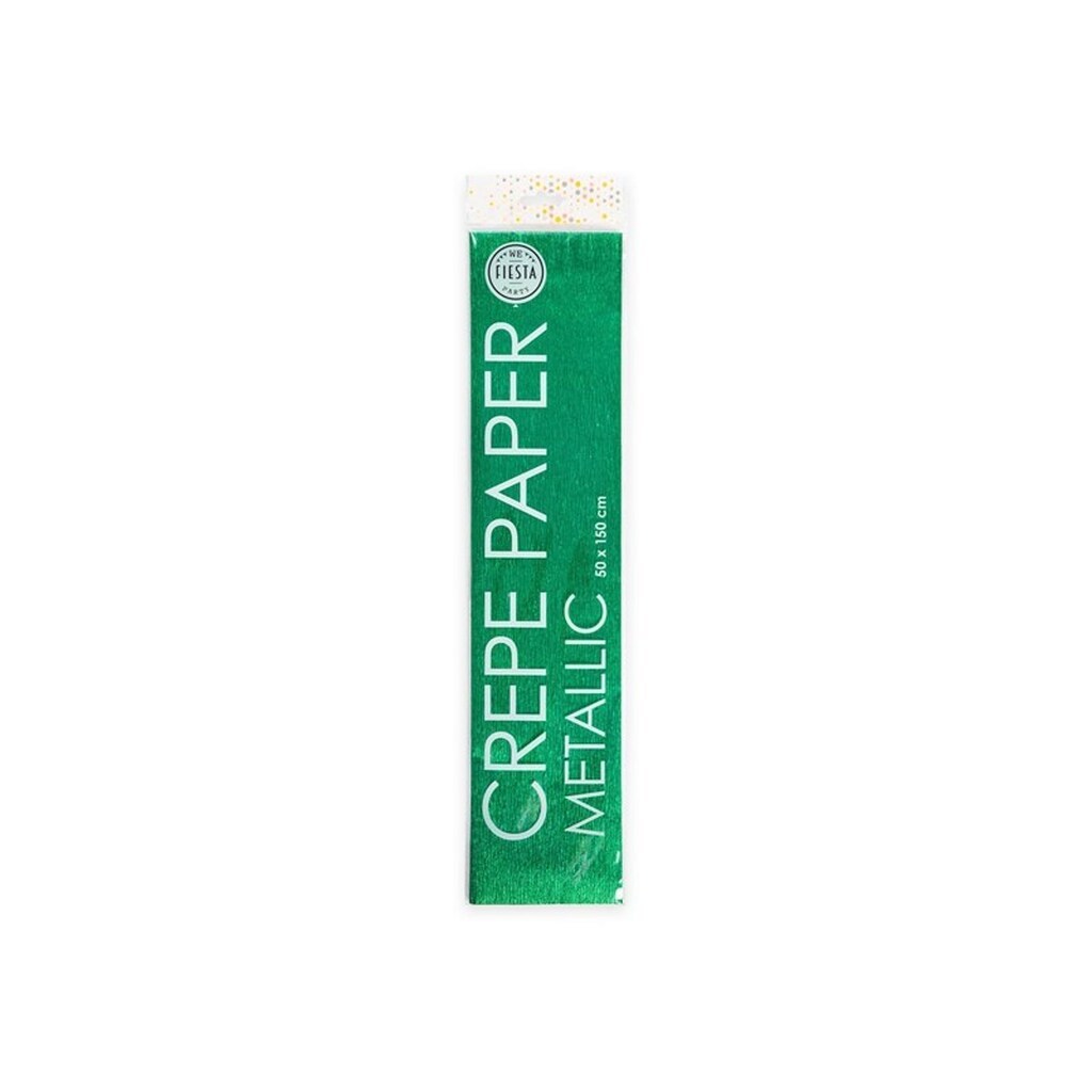 Globos - Metallic Crepe Paper Green 50x150cm