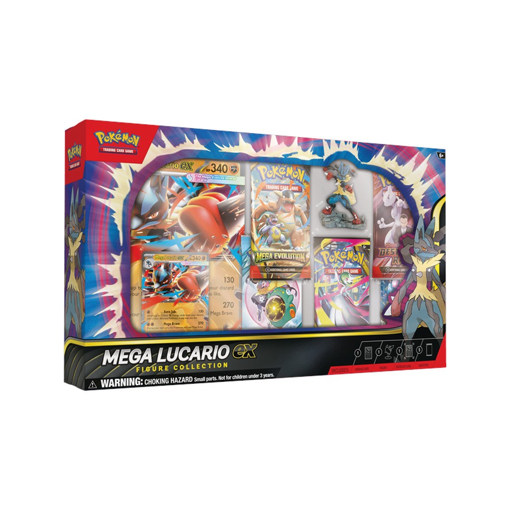 Pokemon TCG Mega Lucario ex Box Figure Collection