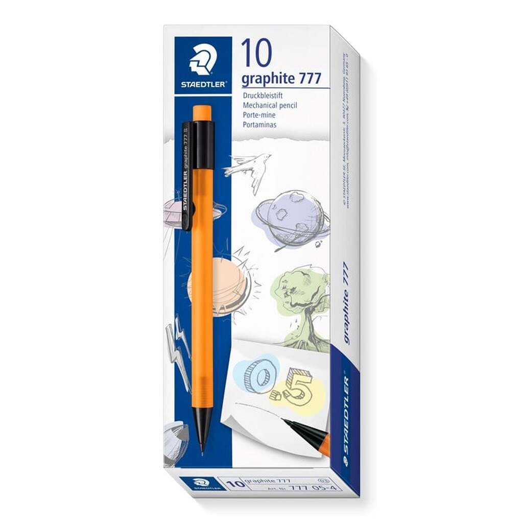 Staedtler GRAPHITE 777 PENCIL, 10 STK, 0,5mm ORANGE