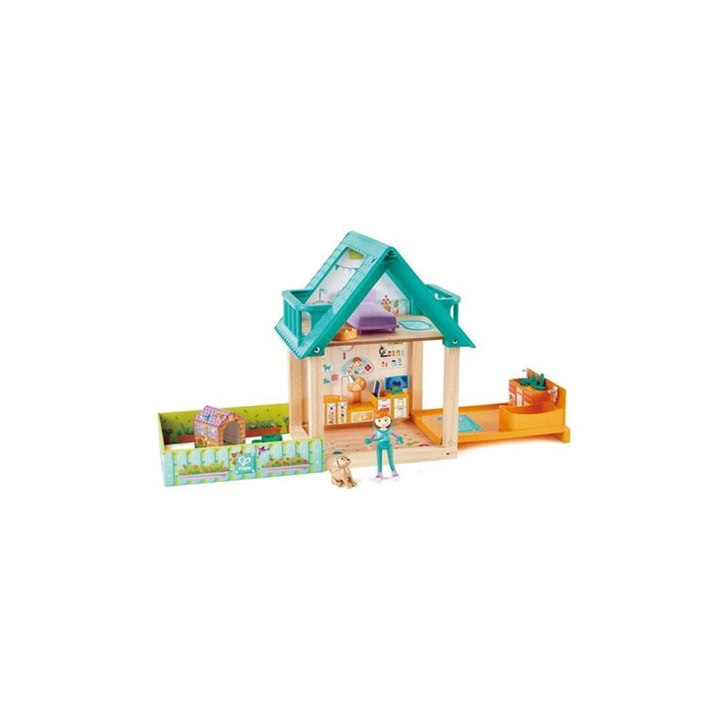 Hape Furry Friend Vet Practice Playset