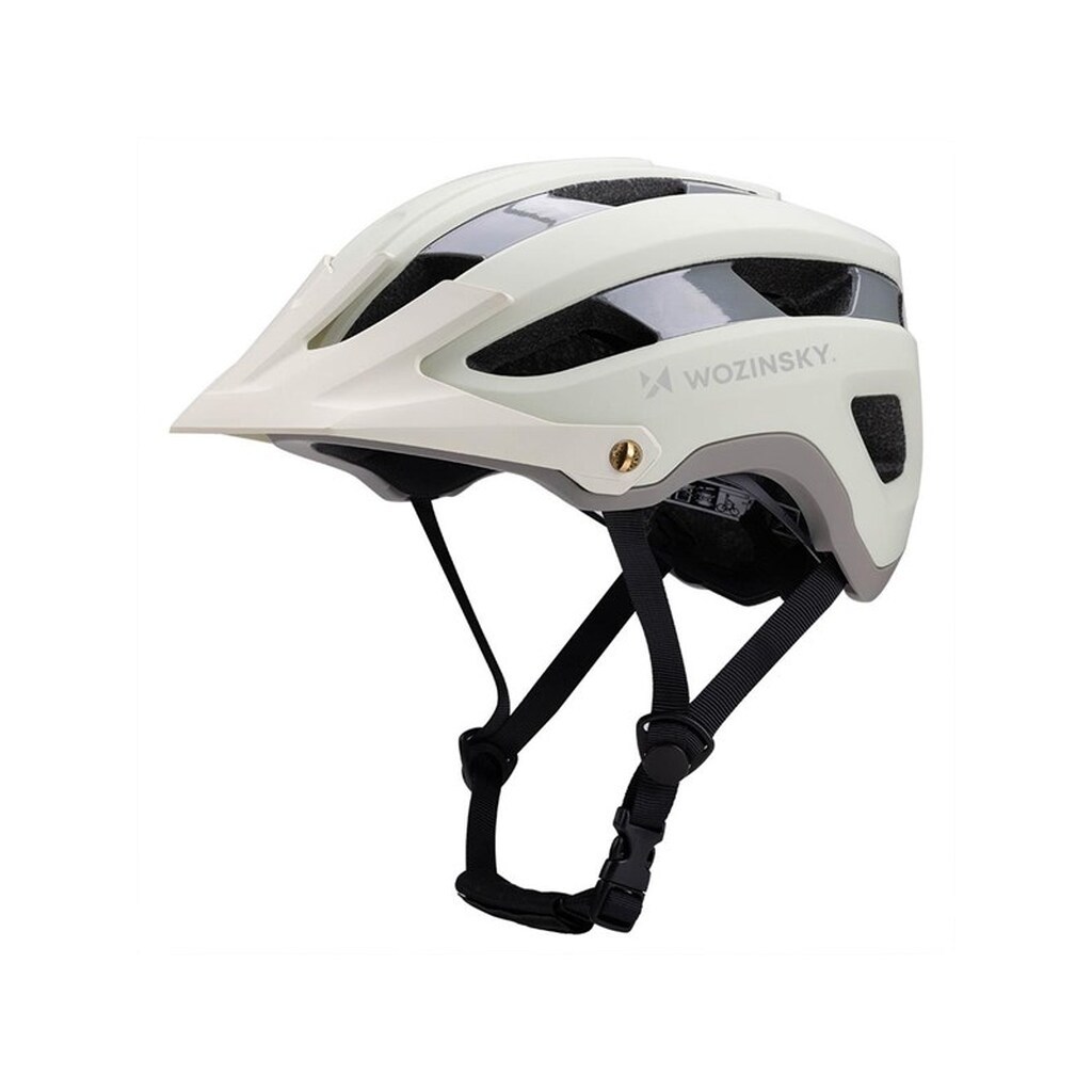 Wozinsky MTB Bicycle Helmet with Detachable Visor Light 57-62 cm - Pastel Green