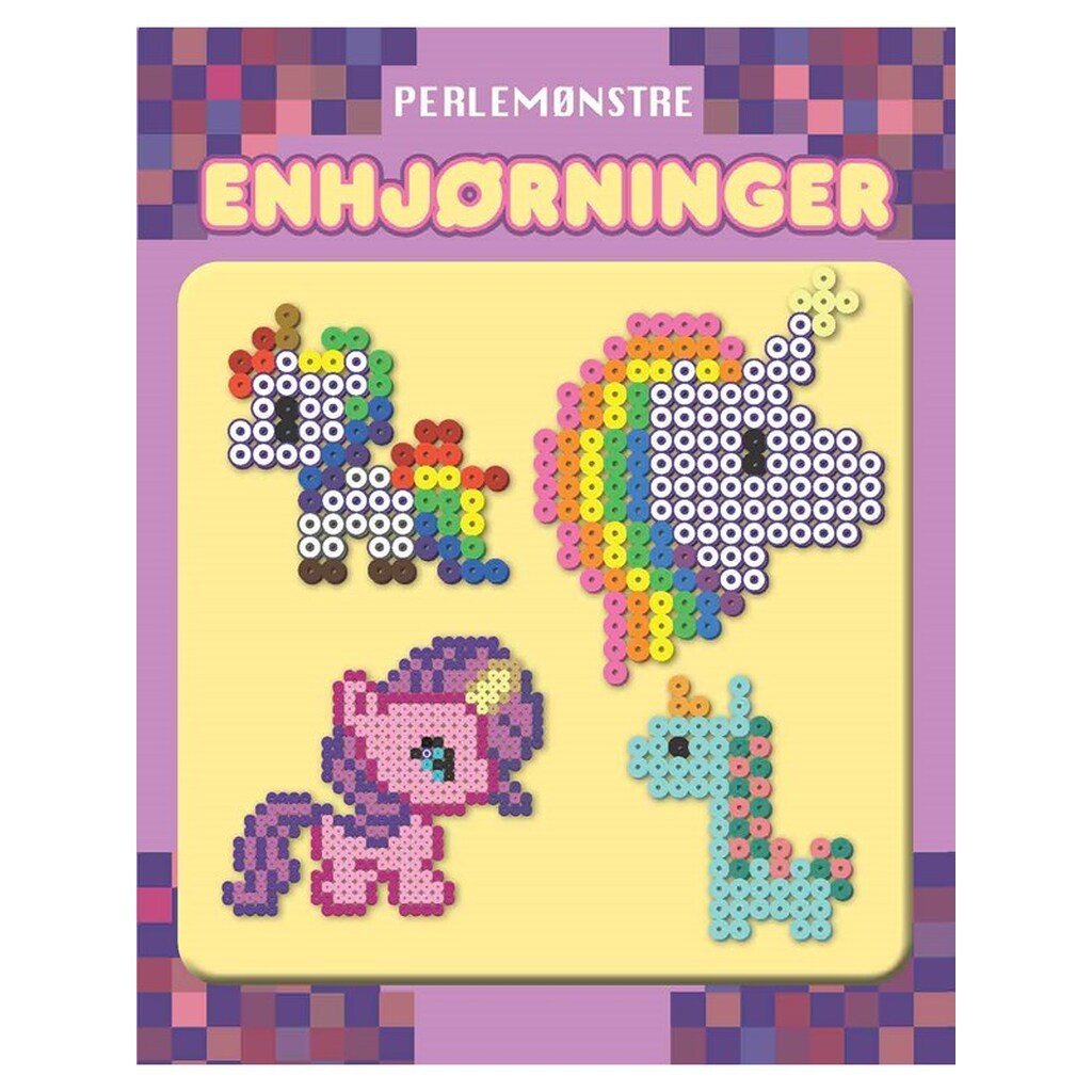 Perlemønstre: Enhjørninger - Børnebog - Hardcover