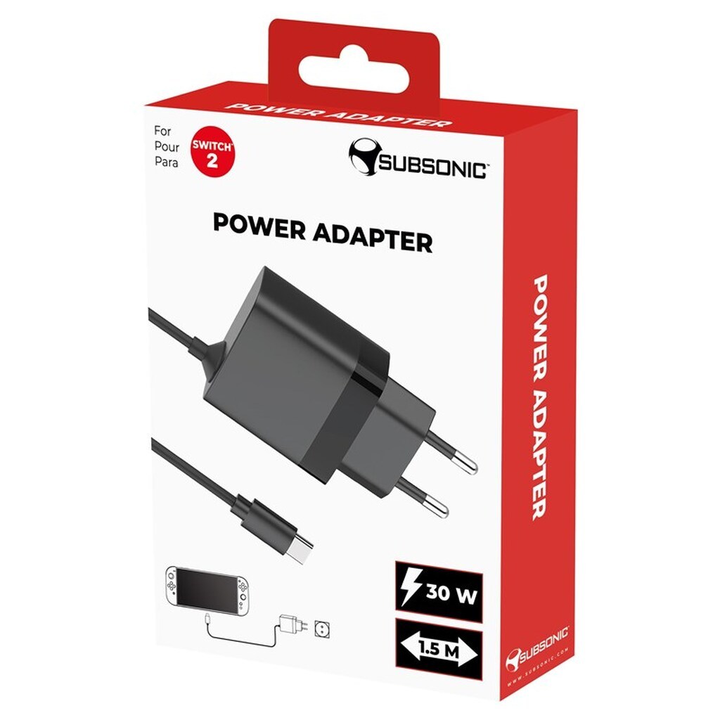 Subsonic Power Adapter - Nintendo Switch 2