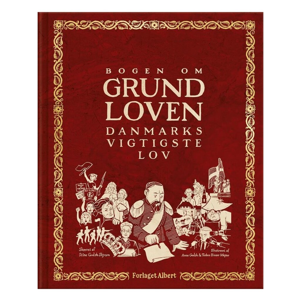 Bogen om grundloven - Børnebog - Hardcover