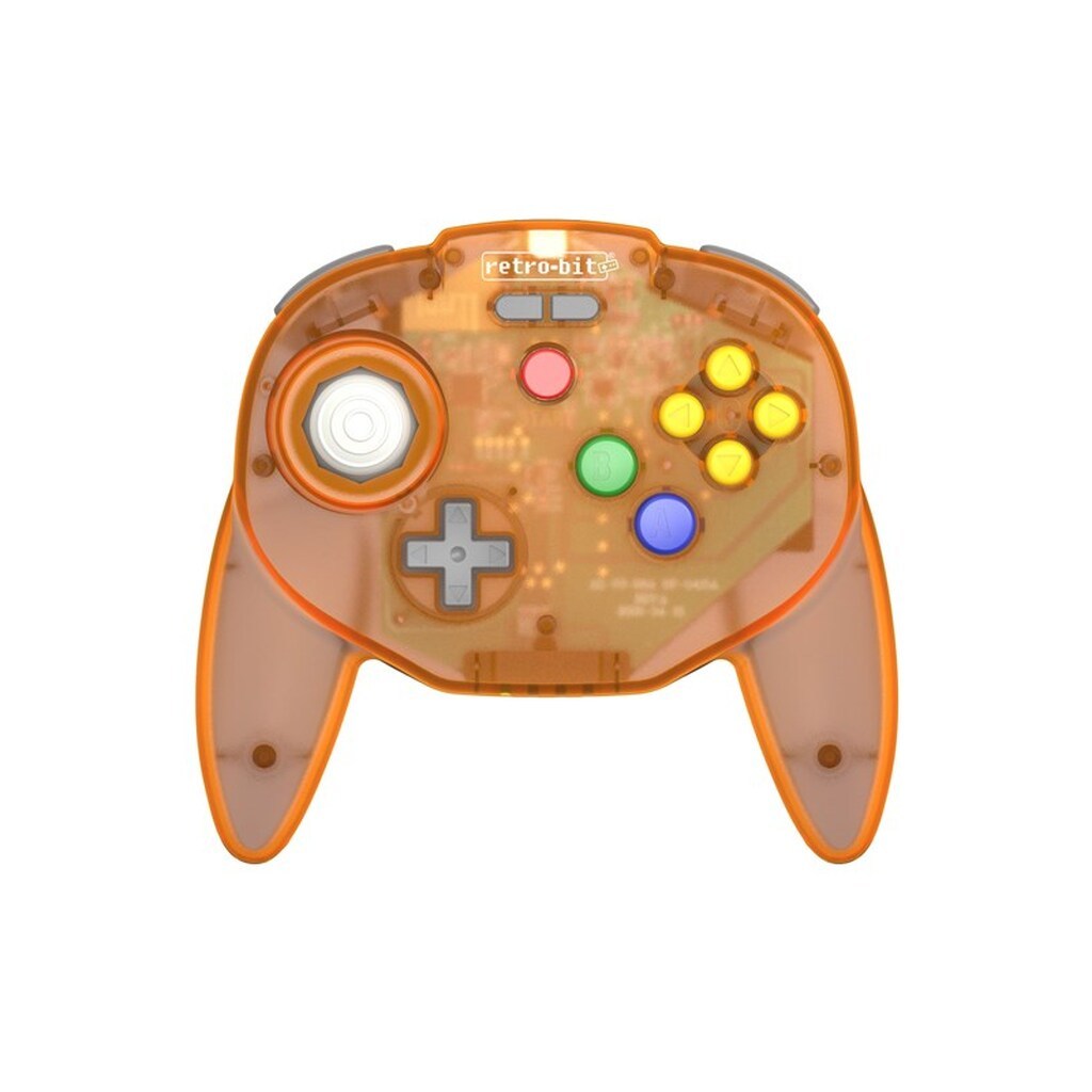 Retro-Bit Tribute 64 Wireless (Orange Hawk) - Wireless Controller - Nintendo 64