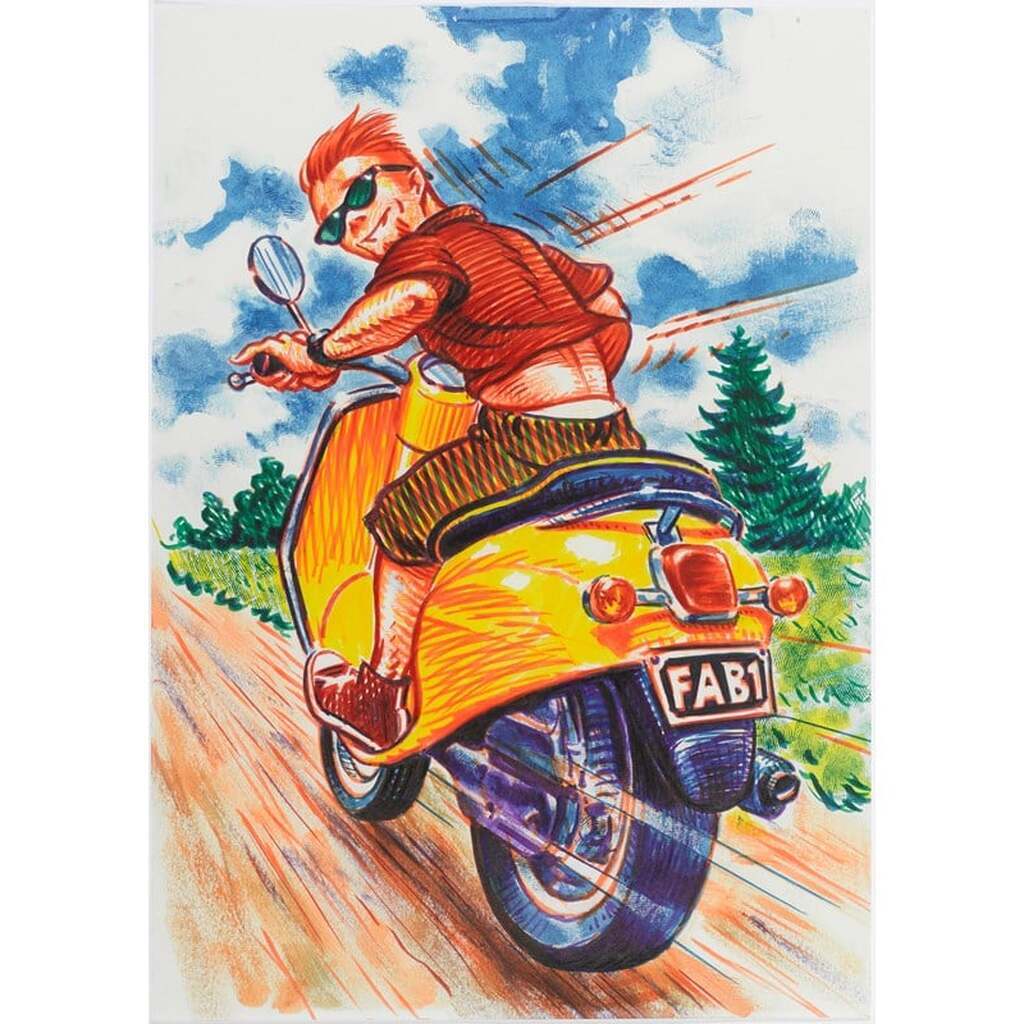 Faber-Castell Pitt Artist Pen Brush tuschpen, etui med 6 stk, farvehjul