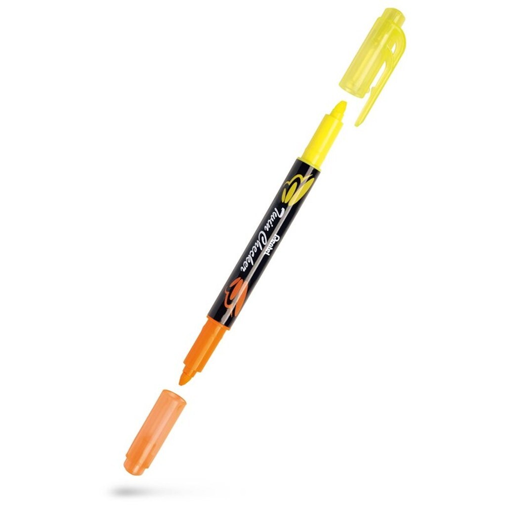 Pentel  XSLW8/2-GFK Twin Checker gul/orange gul/grøn