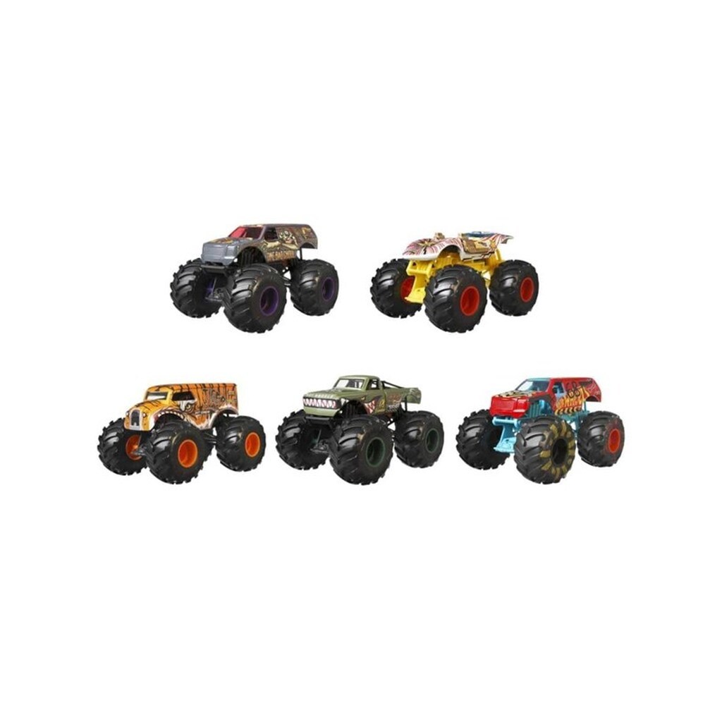 Hot Wheels Monster Trucks 1:24 Scale Vehicles Collectible Die-Cast Toy Trucks Assorted