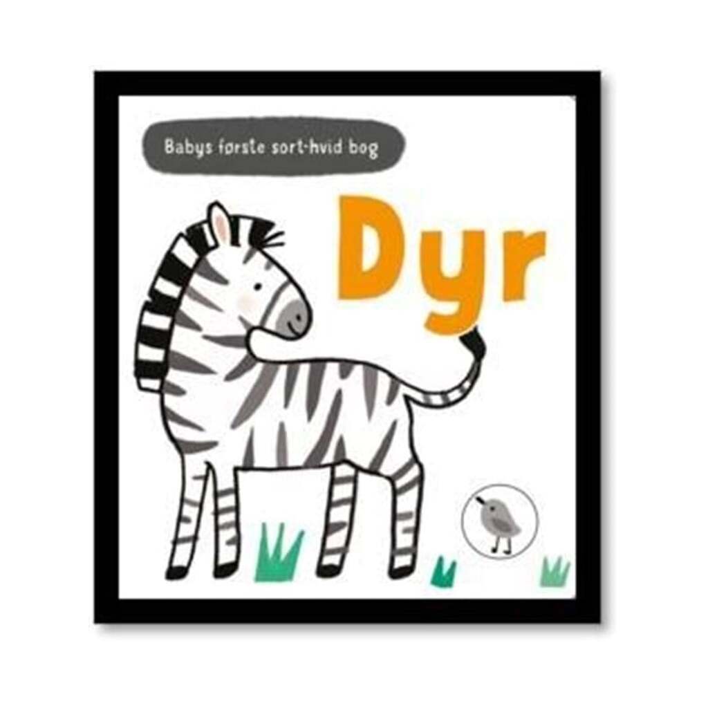 Babys første sort-hvid bog DYR - Børnebog - Board books