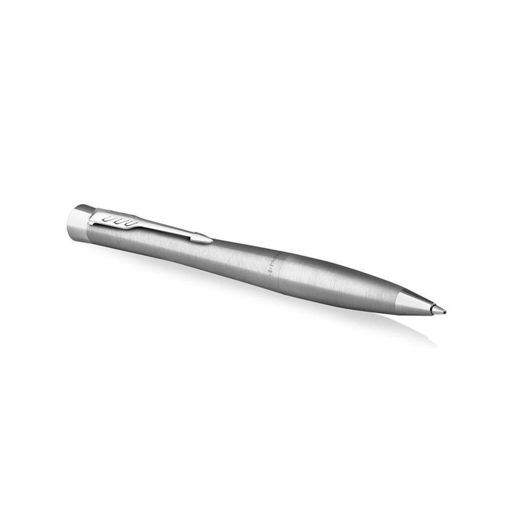 Parker Urban Metro metallisk med detaljer i krom, drejekuglepen
