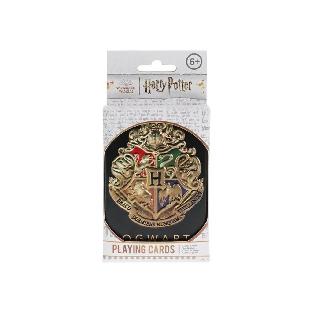 Paladone Hogwarts Playing Cards in a Tin Black