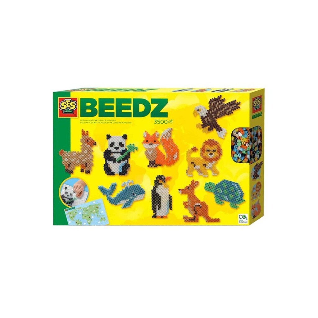 SES Creative Iron-on Beads - World Animals