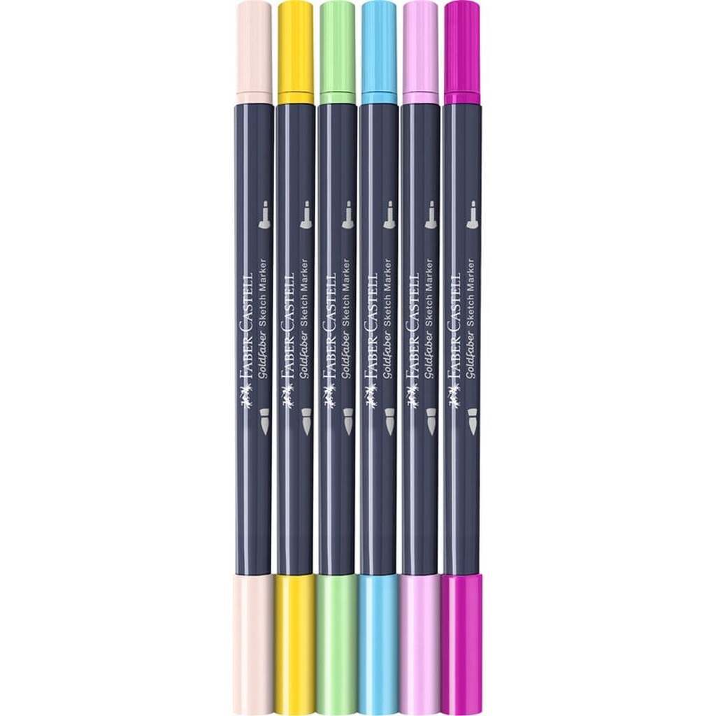 Faber-Castell Goldfaber Sketch Marker, 6kt sæt, Kawaii