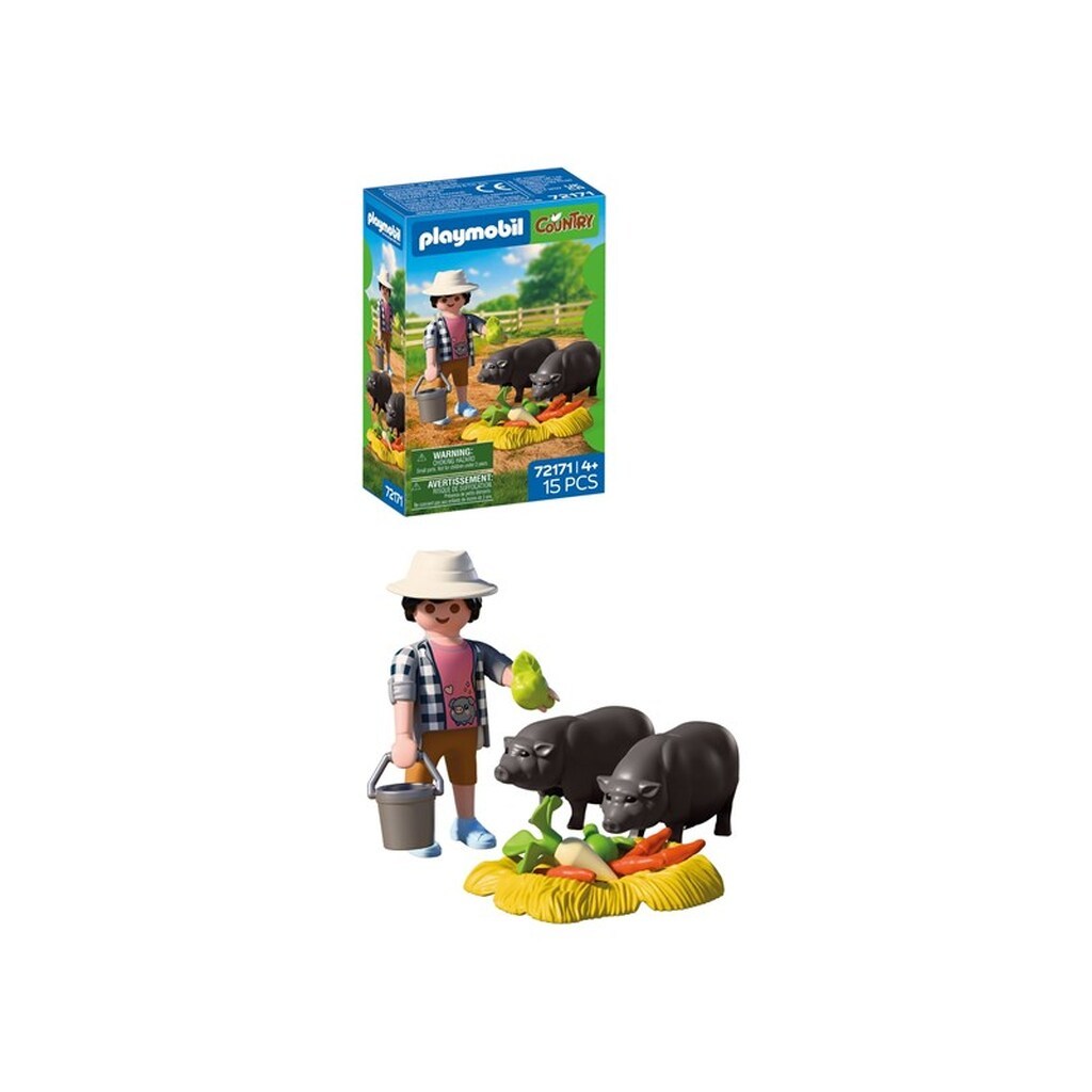 Playmobil - Farmer with Potbellied Pig