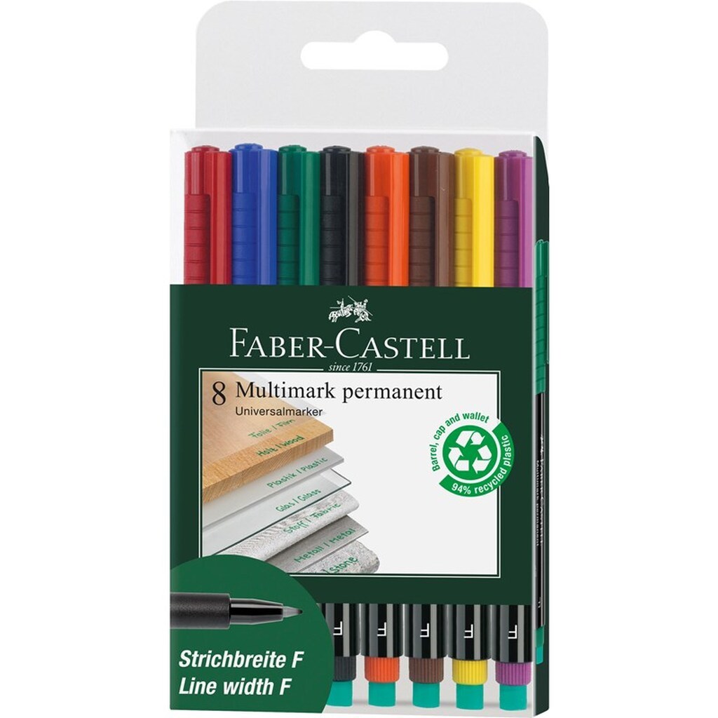 Faber-Castell Multimarker perm. F 8 ass.